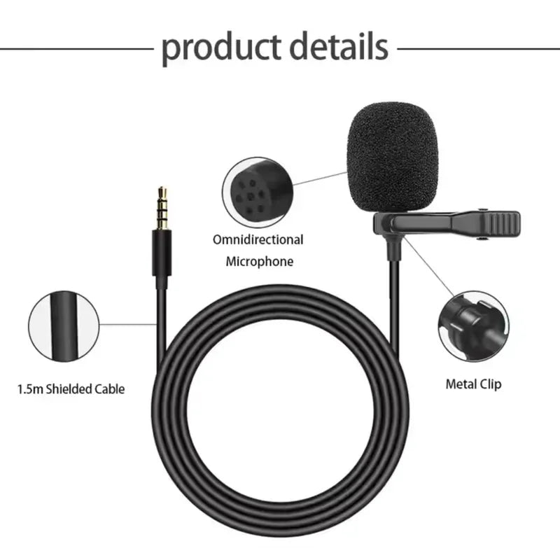 Universele 3,5 mm handsfree audiomicrofoon voor autoradio - DashPro - Belgium