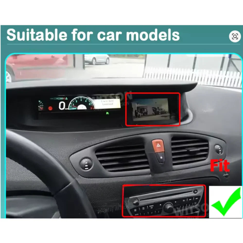 Renault Scenic 3 | 2009-2016 | Android 13 Autoradio | Apple CarPlay | Android Auto - AutoNav.nl