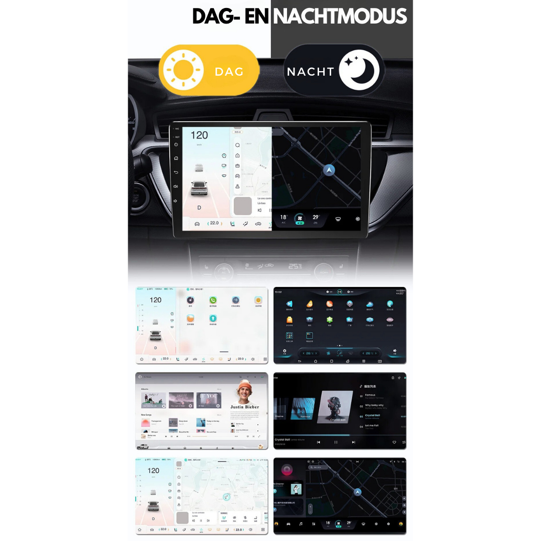 Citroen C1 | Peugeot 107 | Toyota Aygo 2005-2014| Android 13 Autoradio | Apple CarPlay | Android Auto - DashPro - Belgium