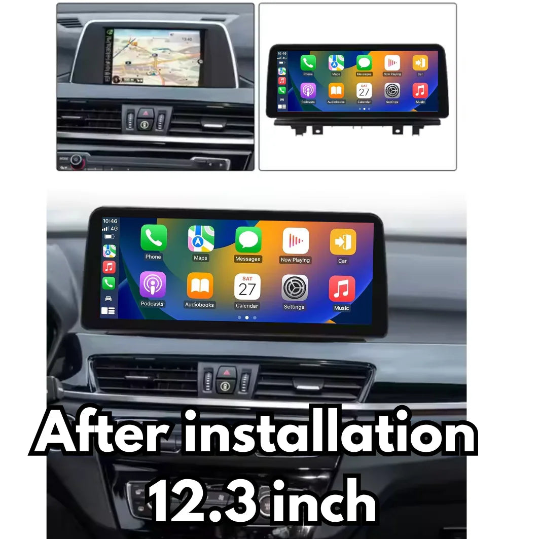 BMW X1 X2 2015-2022 F48 F39 Android 13 CarPlay & Android Auto Autoradio NBT EVO - TechVoyage