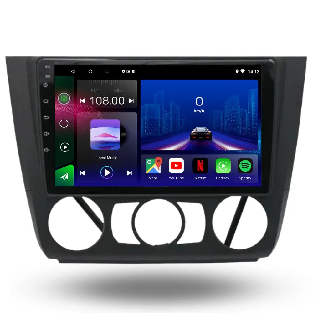 BMW 1 Series | E81 E82 E87 E88 | 2004-2012 | Android 13 Autoradio | Apple CarPlay | Android Auto - TechVoyage