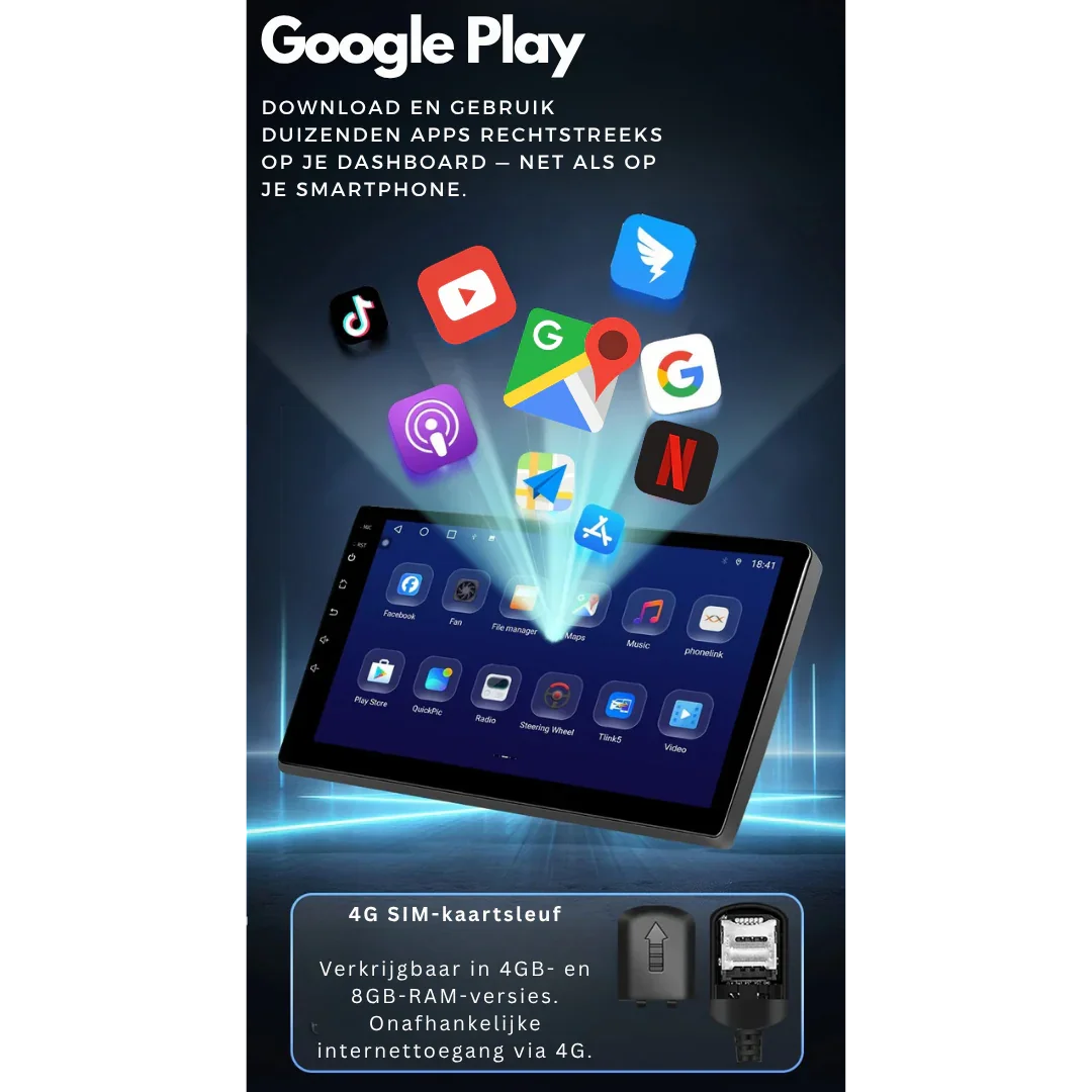 BMW X3 X4 2010-2018 F25 F26 Android 13 CarPlay & Android Auto Autoradio CIC NBT EVO - DashPro - Belgium