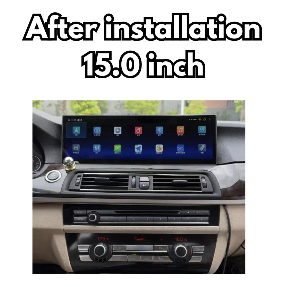 BMW 5 Series 2010-2017 F10 F11 F18 Android 13 Autoradio CarPlay & Android Auto CIC NBT - TechVoyage