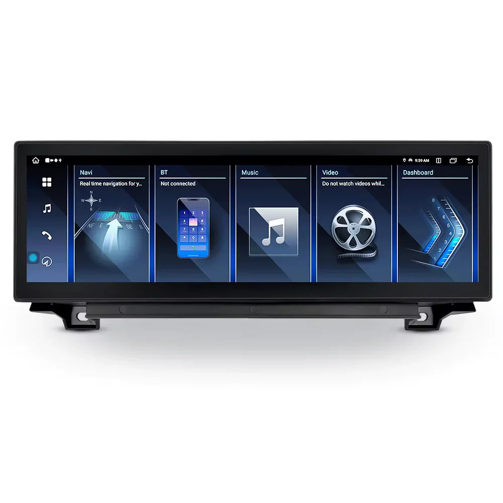 BMW 5 Series 2010-2017 F10 F11 F18 Android 13 Autoradio CarPlay & Android Auto CIC NBT - TechVoyage