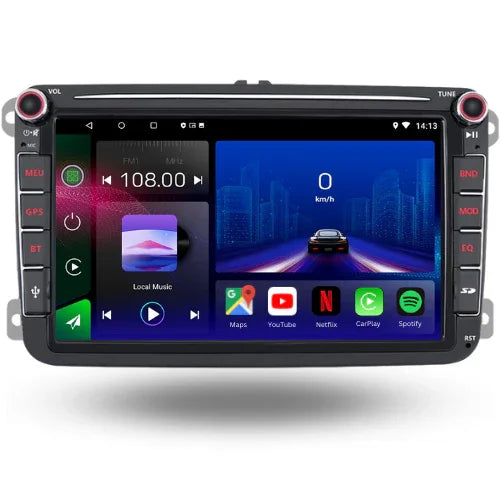 Volkswagen | Seat | Skoda | Écran 8 Pouces | Android 13 Autoradio | Apple CarPlay | Android Auto - TechVoyage