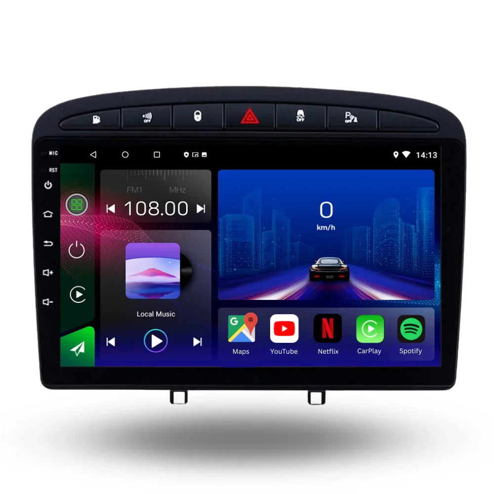 Peugeot 308SW 408 | 2007-2013 | Android 13 Autoradio | Apple CarPlay | Android Auto - TechVoyage