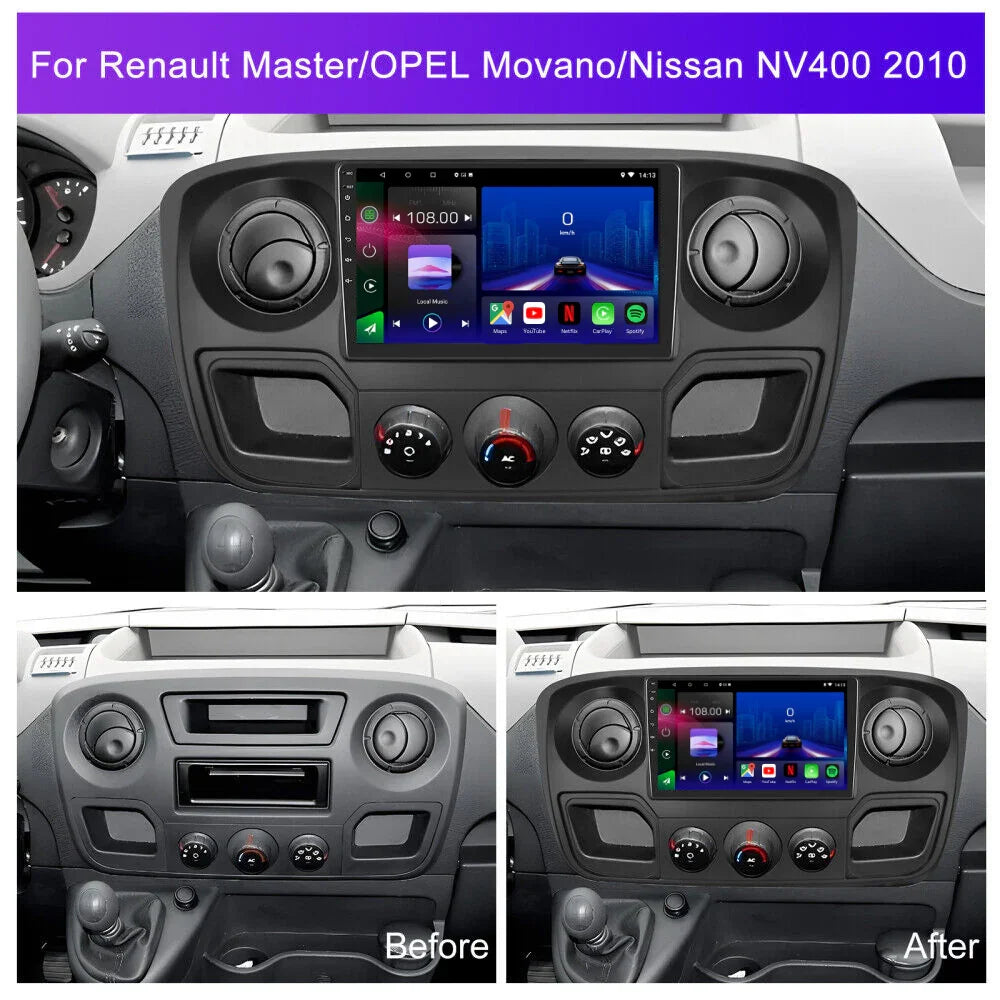 Renault Master | Opel Movano | Nissan NV400 2010-2023 | Android 13 Autoradio | Apple CarPlay | Android Auto - TechVoyage