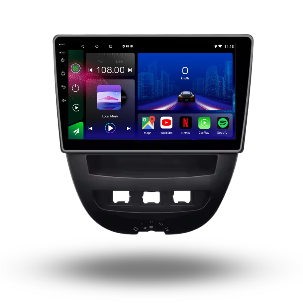 Citroen C1 | Peugeot 107 | Toyota Aygo 2005-2014| Android 13 Autoradio | Apple CarPlay | Android Auto - TechVoyage