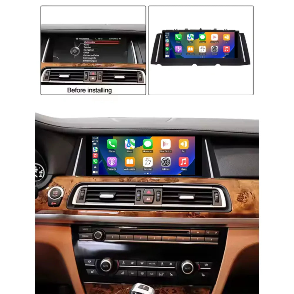 BMW 7 Series 2008-2015 F01 F02 F03 F04 Android 13 CarPlay & Android Auto Autoradio CIC NBT - TechVoyage