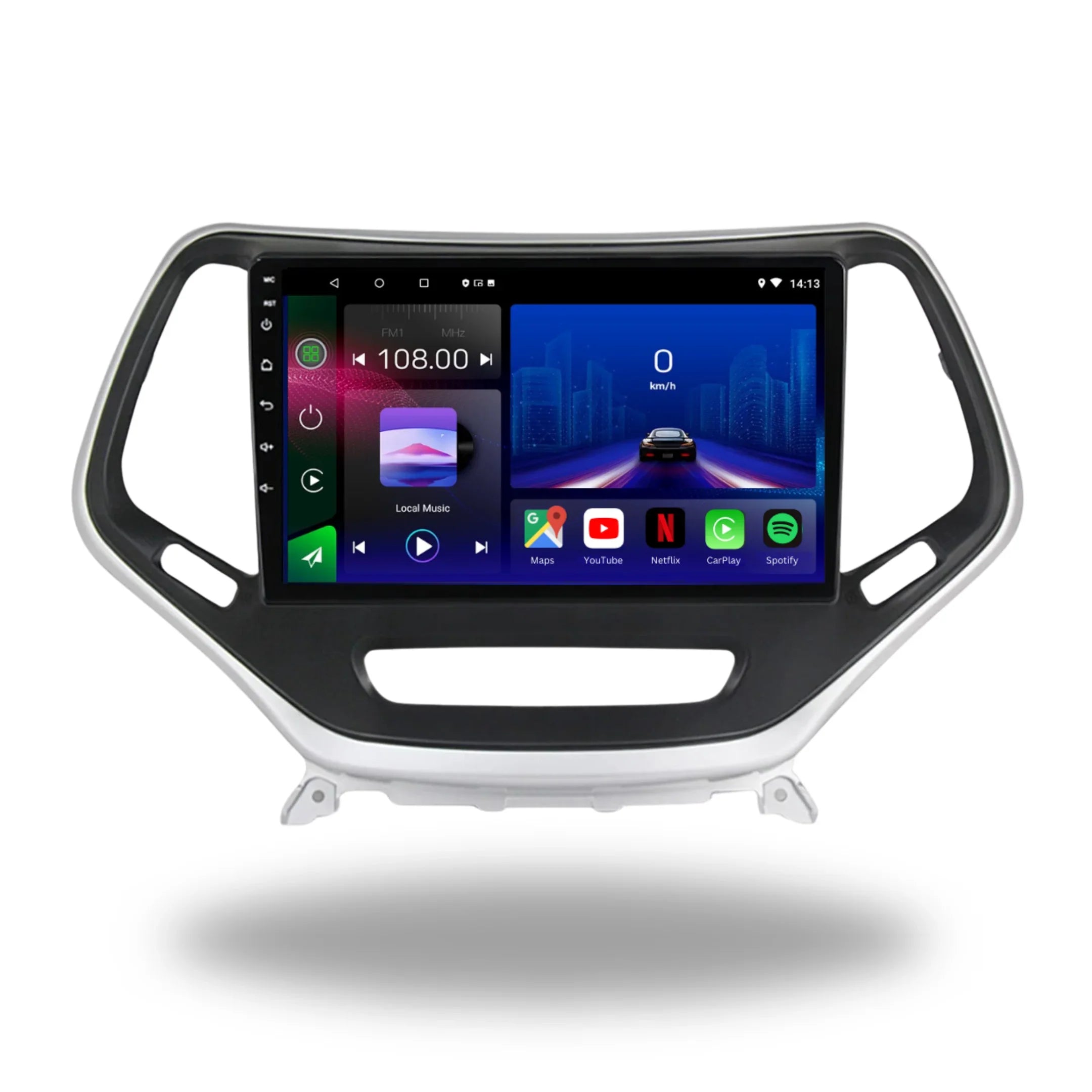 Jeep Cherokee 5 KL | 2014-2018 | Android 13 Autoradio | Apple CarPlay | Android Auto - DashPro - Belgium