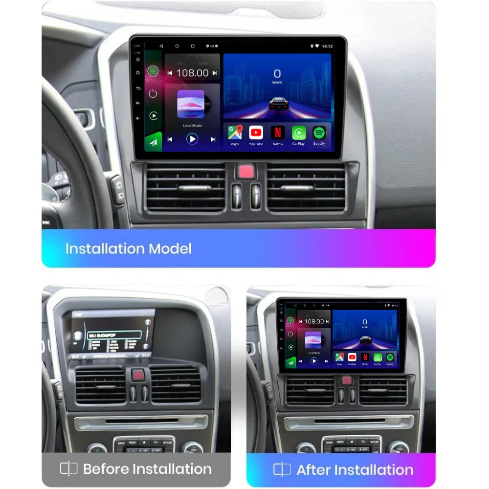Volvo XC60 | 2008-2018 | Android 13 Autoradio | Apple CarPlay | Android Auto - TechVoyage