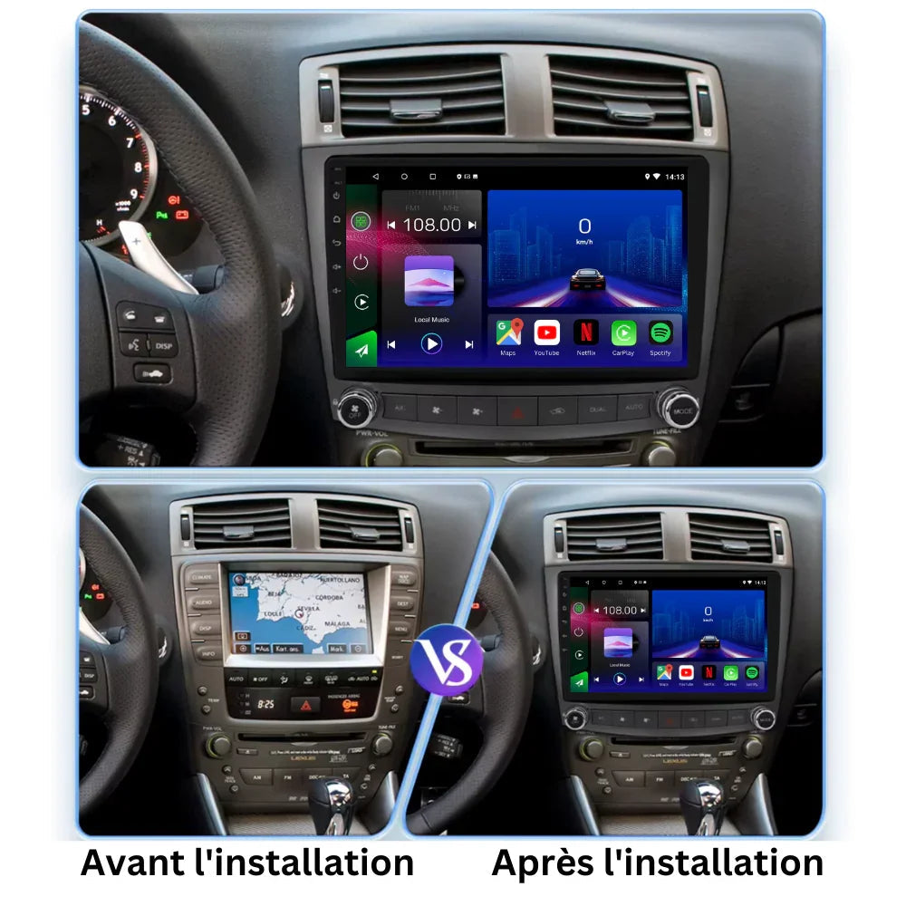Lexus IS250 IS200 IS300 IS350 | 2006-2012 | Android 13 Autoradio | Apple CarPlay | Android Auto - DashPro - Belgium