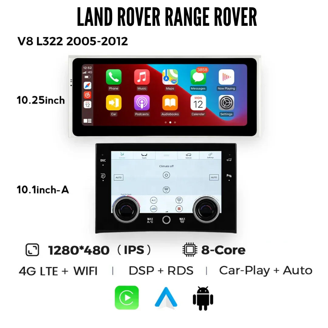 Range Rover L322 | 2002-2012 | Android 14 Autoradio | Apple CarPlay | Android Auto | Land Rover - AutoNav.nl