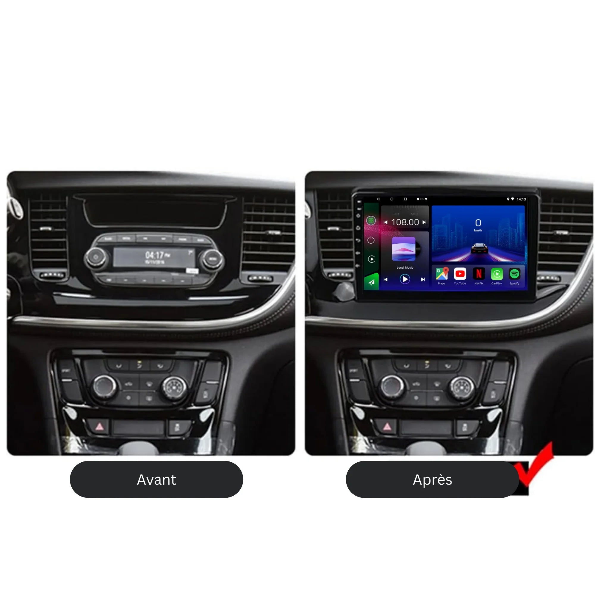 Opel Mokka | 2016-2019 | Android 13 Autoradio | Apple CarPlay | Android Auto - TechVoyage