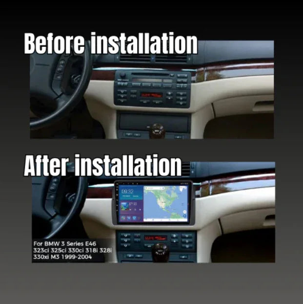 BMW 3 Series | E46 1997-2006 | Android 13 Autoradio | Apple CarPlay | Android Auto - TechVoyage