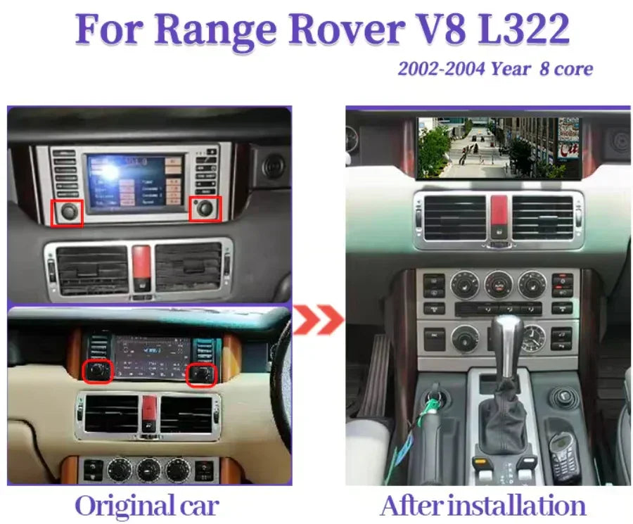 Range Rover L322 | 2002-2012 | Android 14 Autoradio | Apple CarPlay | Android Auto | Land Rover - AutoNav.nl