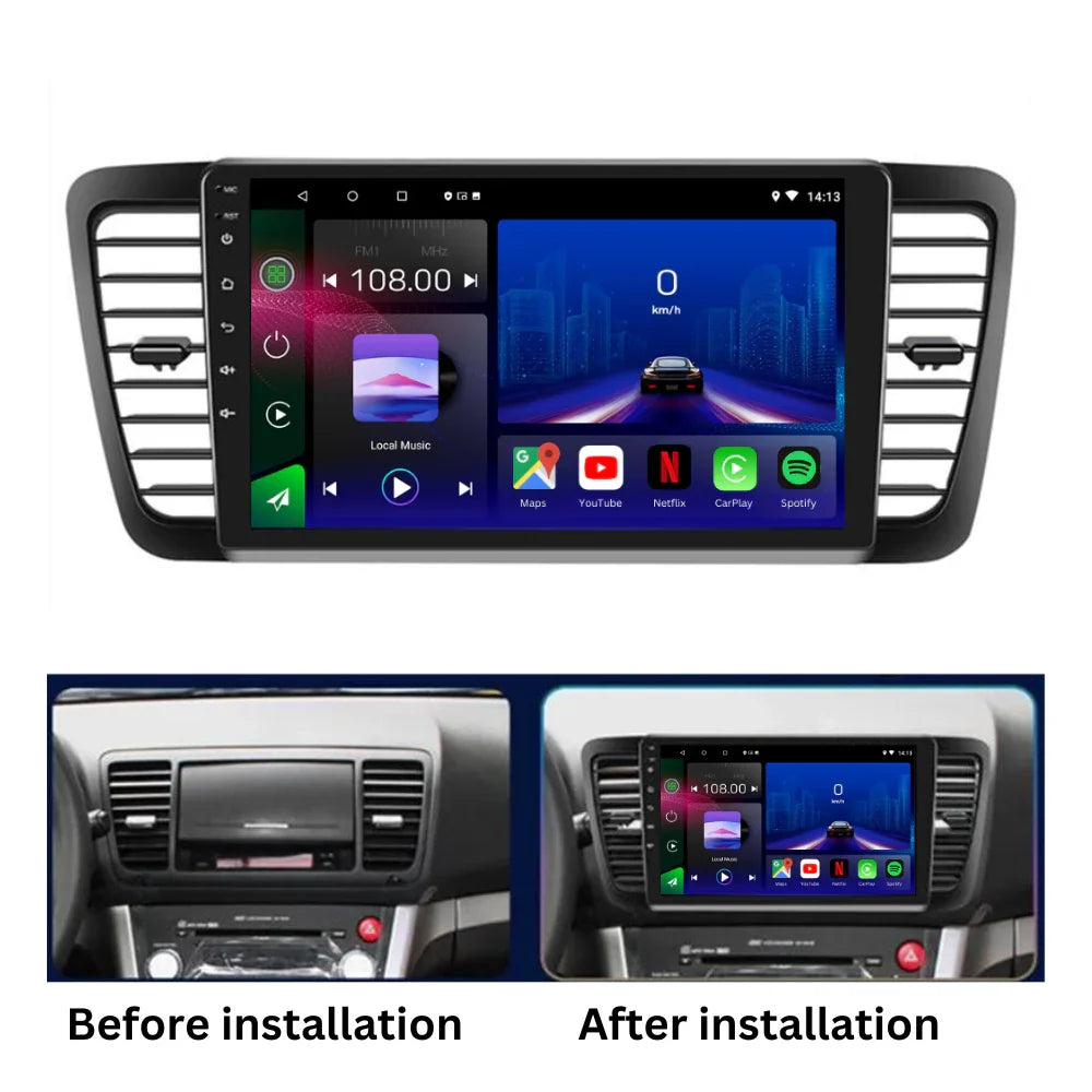 Subaru Outback Legacy Liberty | 2004-2009 | Android 13 Autoradio | Apple CarPlay | Android Auto - TechVoyage